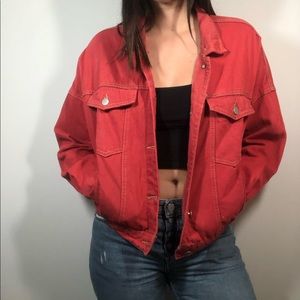 Red Denim Jacket
